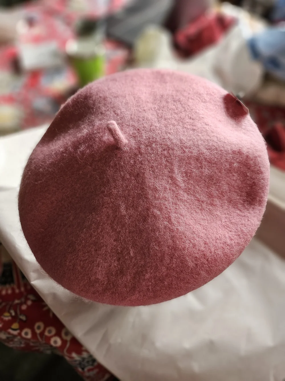 New W Tag 90% Wool Soft Pink Women's Wool Beret - Classic Paris French Style